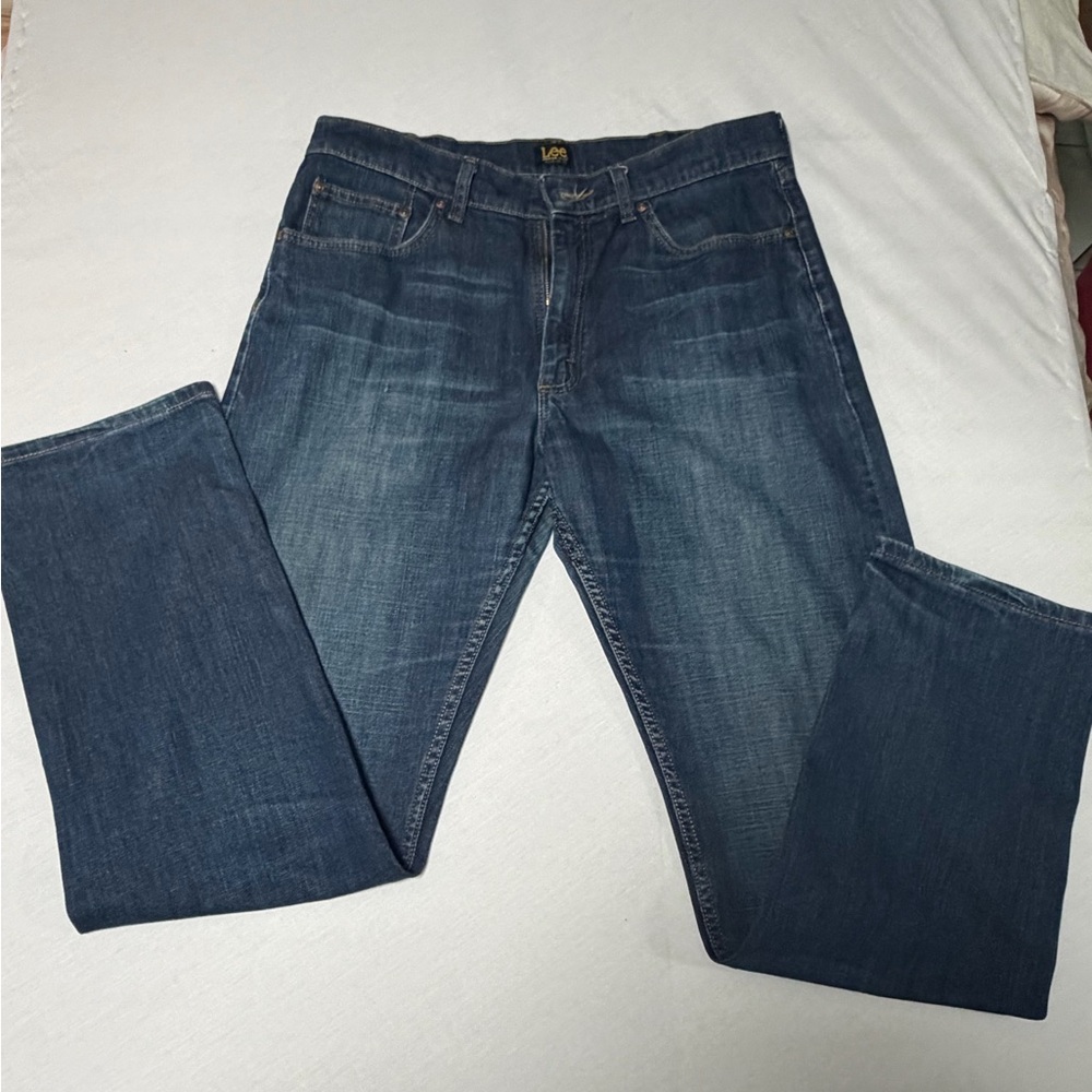 Lee Men's Classic Indigo Straight Jeans